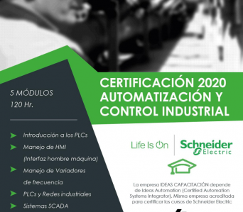 Certificación en Automatización y Control Industrial – Schneider Electric 2020-6