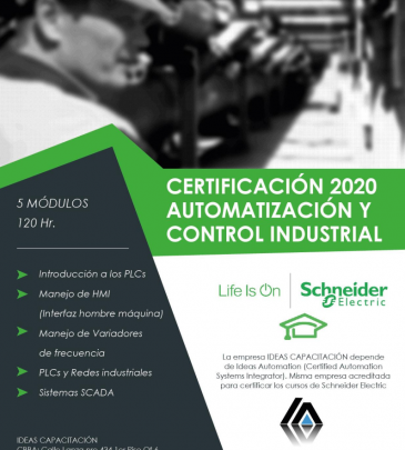 Certificación en Automatización y Control Industrial – Schneider Electric 2020-5